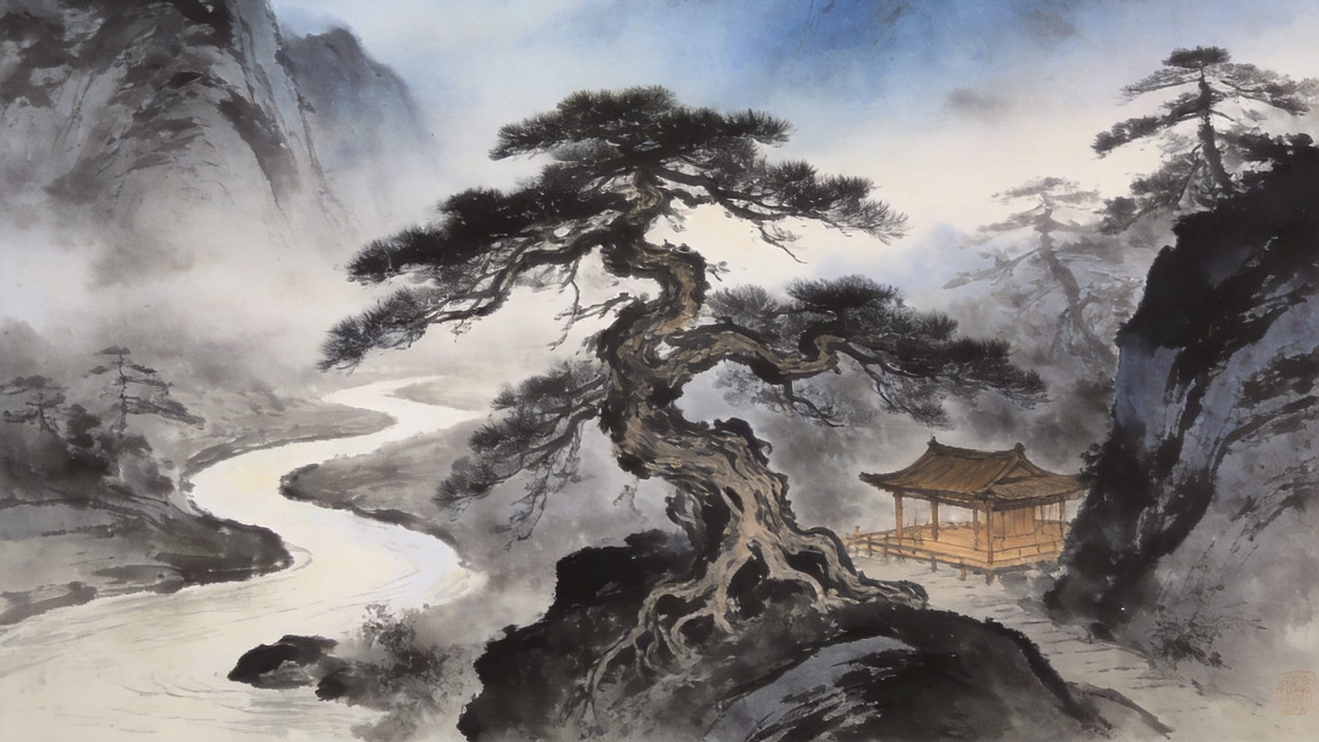 千峰叠嶂·江