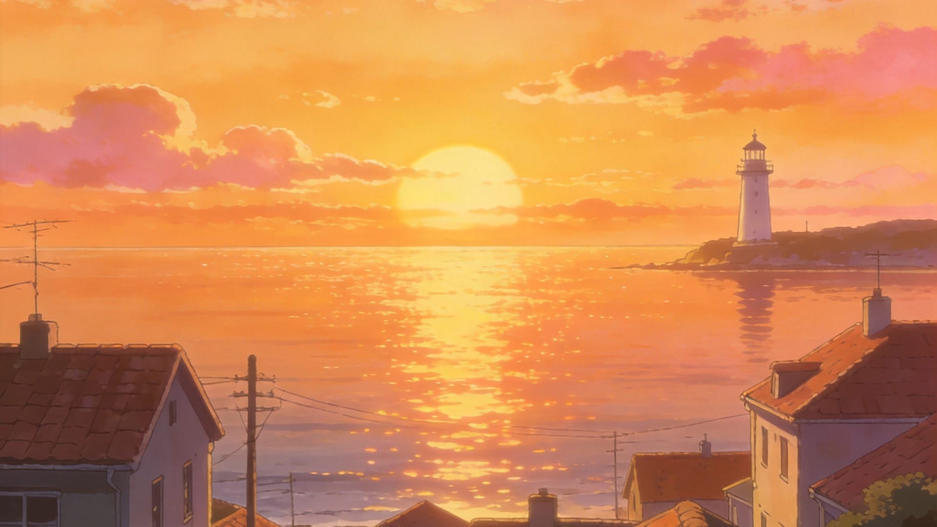 海滨黄昏·橙
