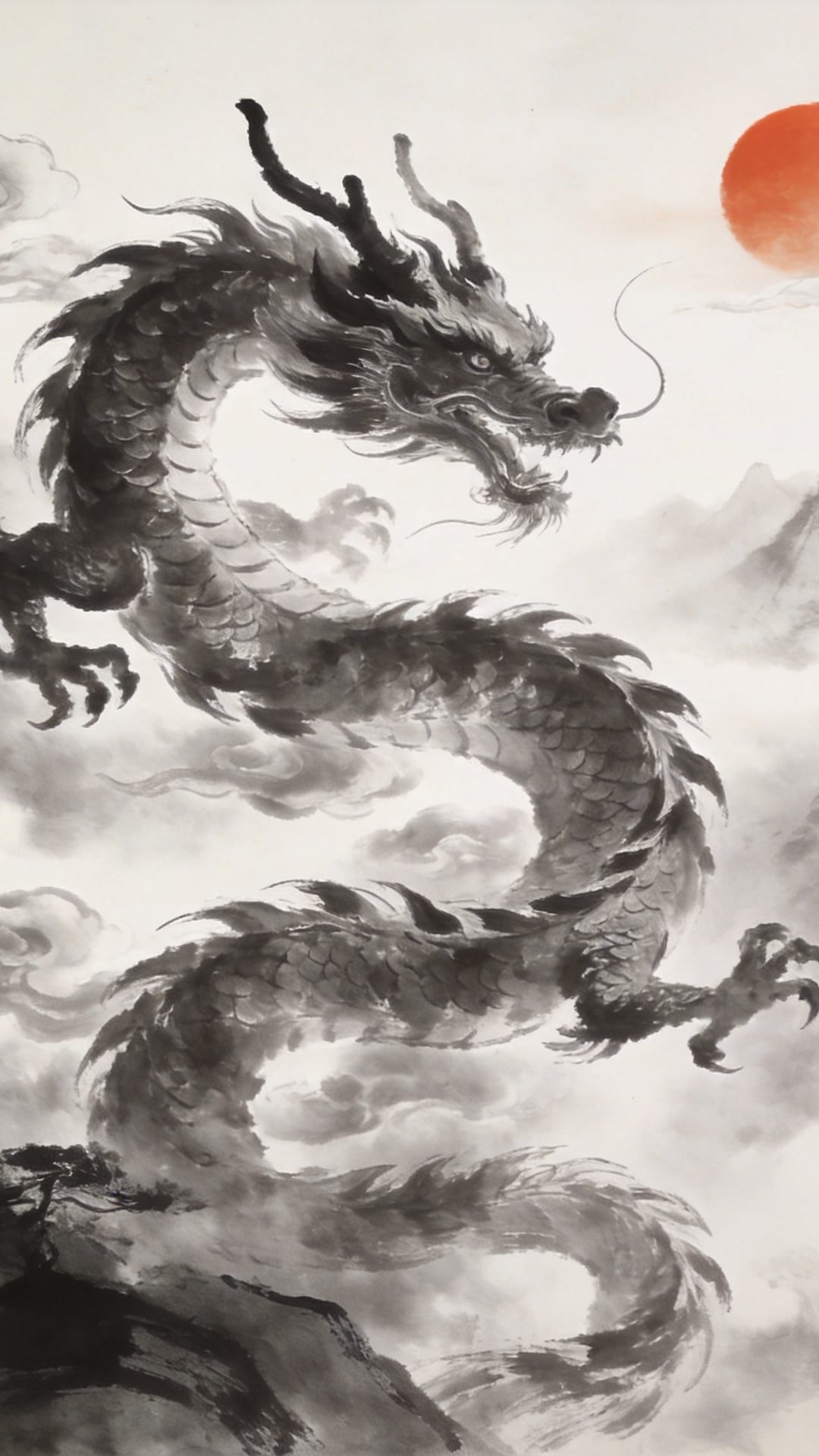 墨龙穿云·蟠